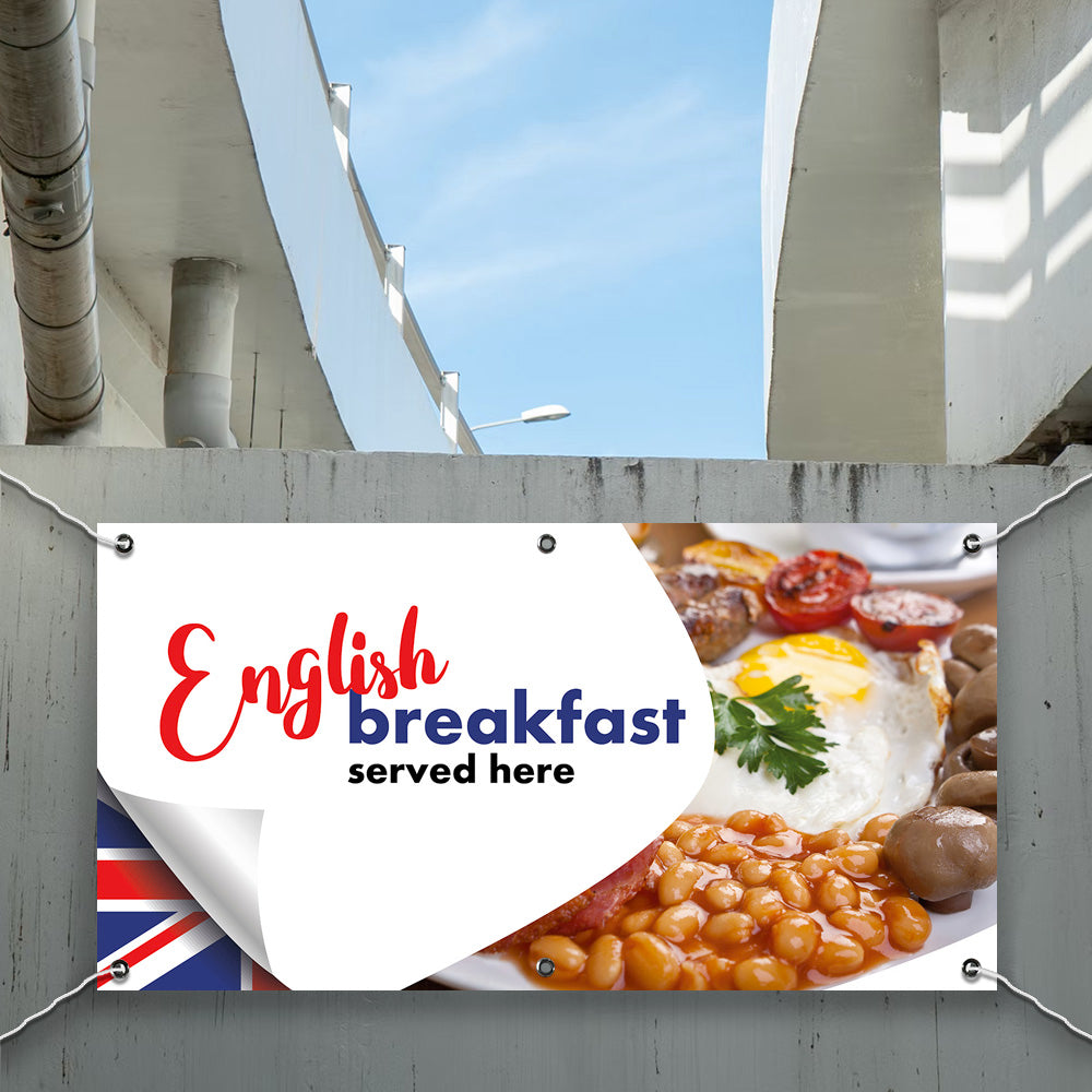 PCV Banner Printing English Breakfast Promotional Advertisement Outdoor
