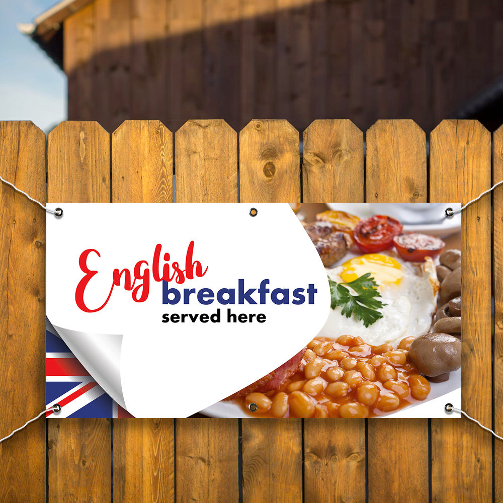 PCV Banner Printing English Breakfast Promotional Advertisement Outdoor