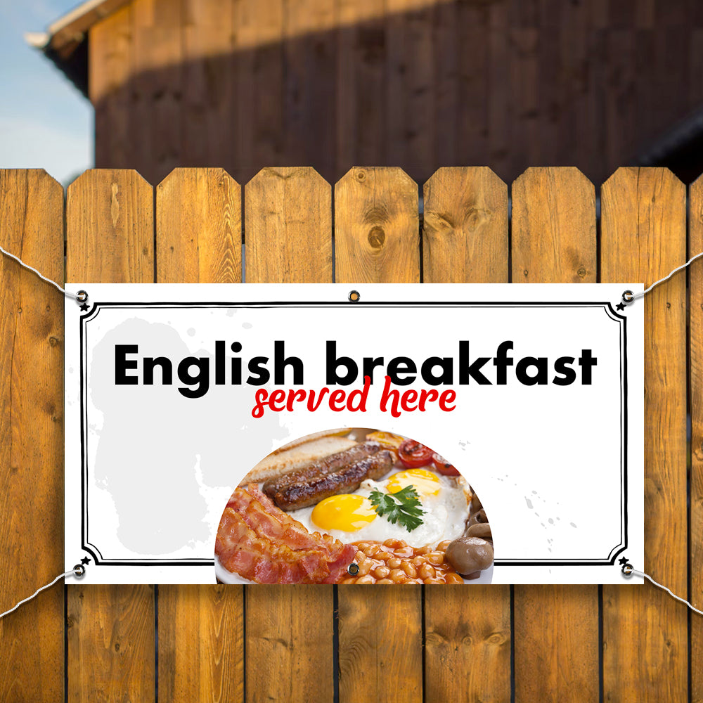 PCV Banner Printing English Breakfast Promotional Advertisement Outdoor