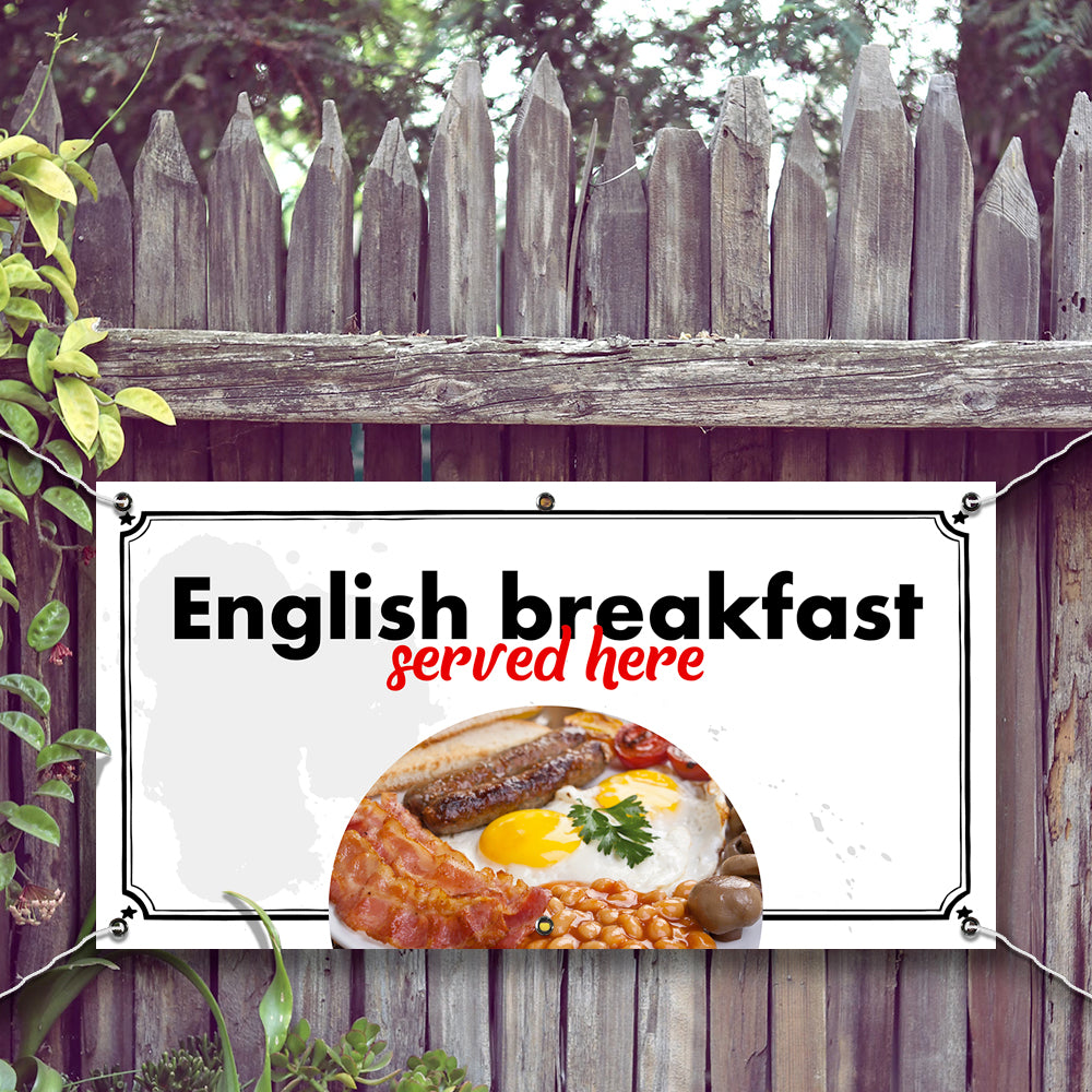 PCV Banner Printing English Breakfast Promotional Advertisement Outdoor