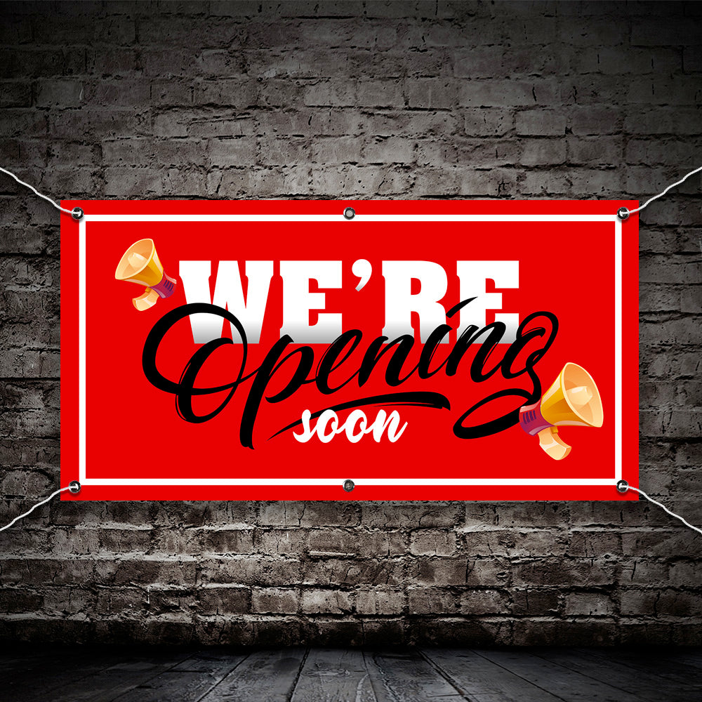PCV Banner Printing opening soon Promotional Advertisement Outdoor