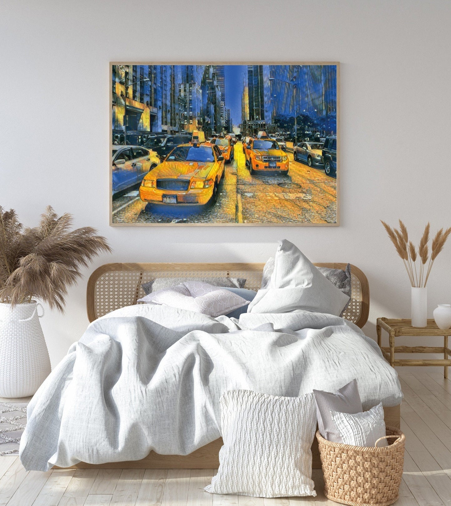 New York poster print home wall art decor modern yellow New York City