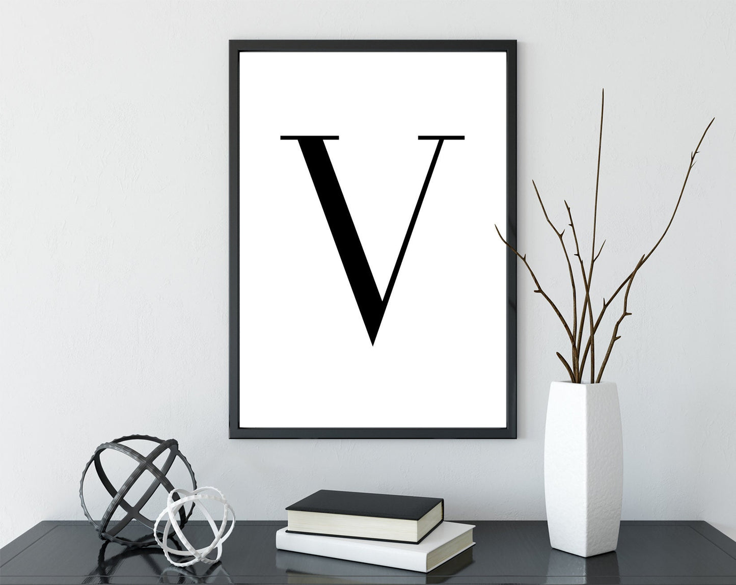 Typography poster print home wall art decor modern wedding letters