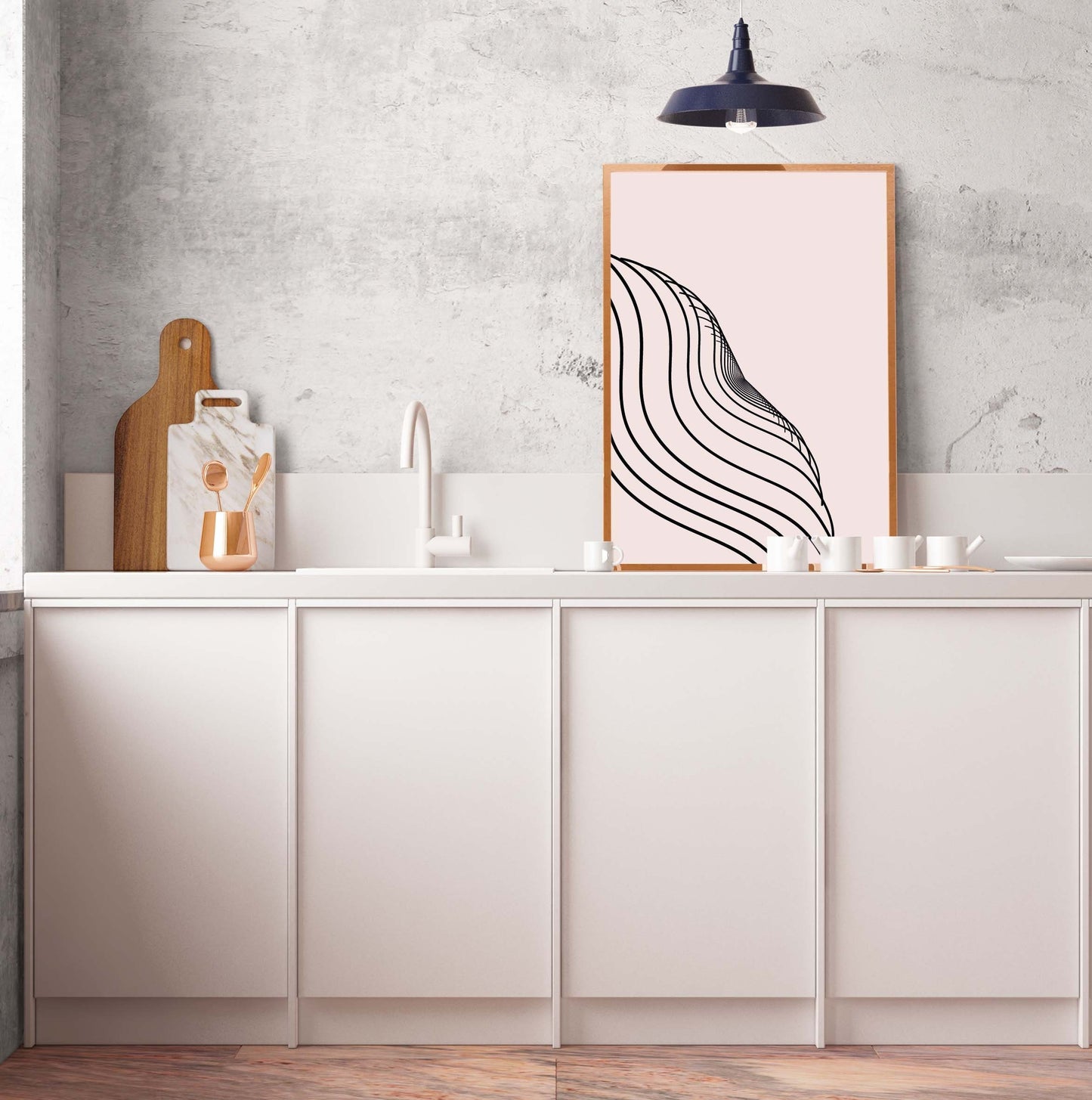 Abstract Lines Modern Wall Art Poster Print Home Decor Home Accessories Eco Gift Ideas