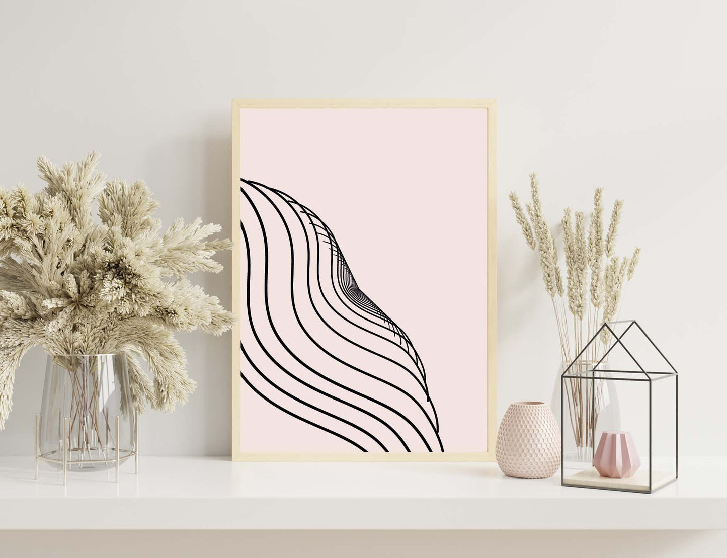 Abstract Lines Modern Wall Art Poster Print Home Decor Home Accessories Eco Gift Ideas