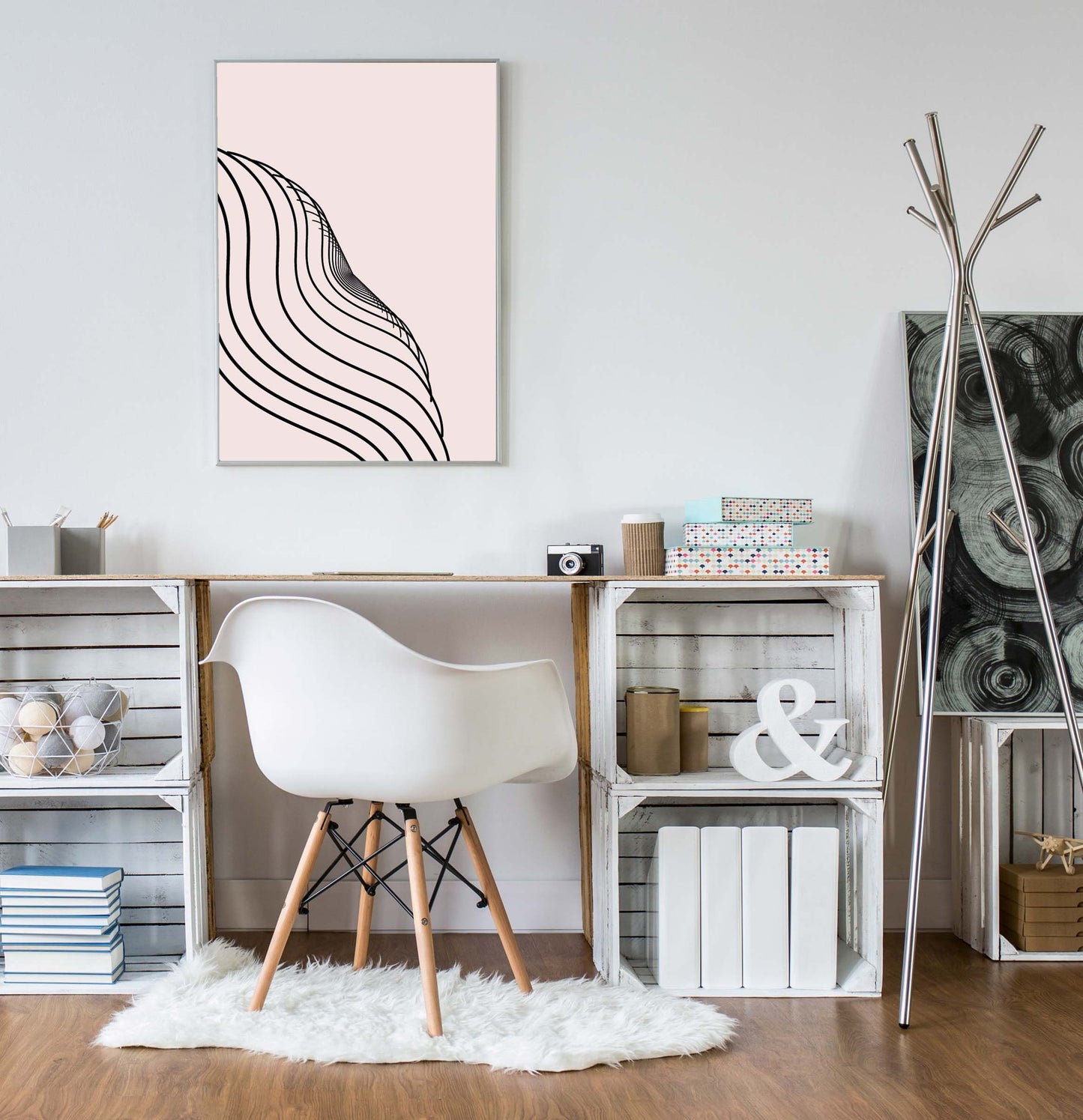 Abstract Lines Modern Wall Art Poster Print Home Decor Home Accessories Eco Gift Ideas