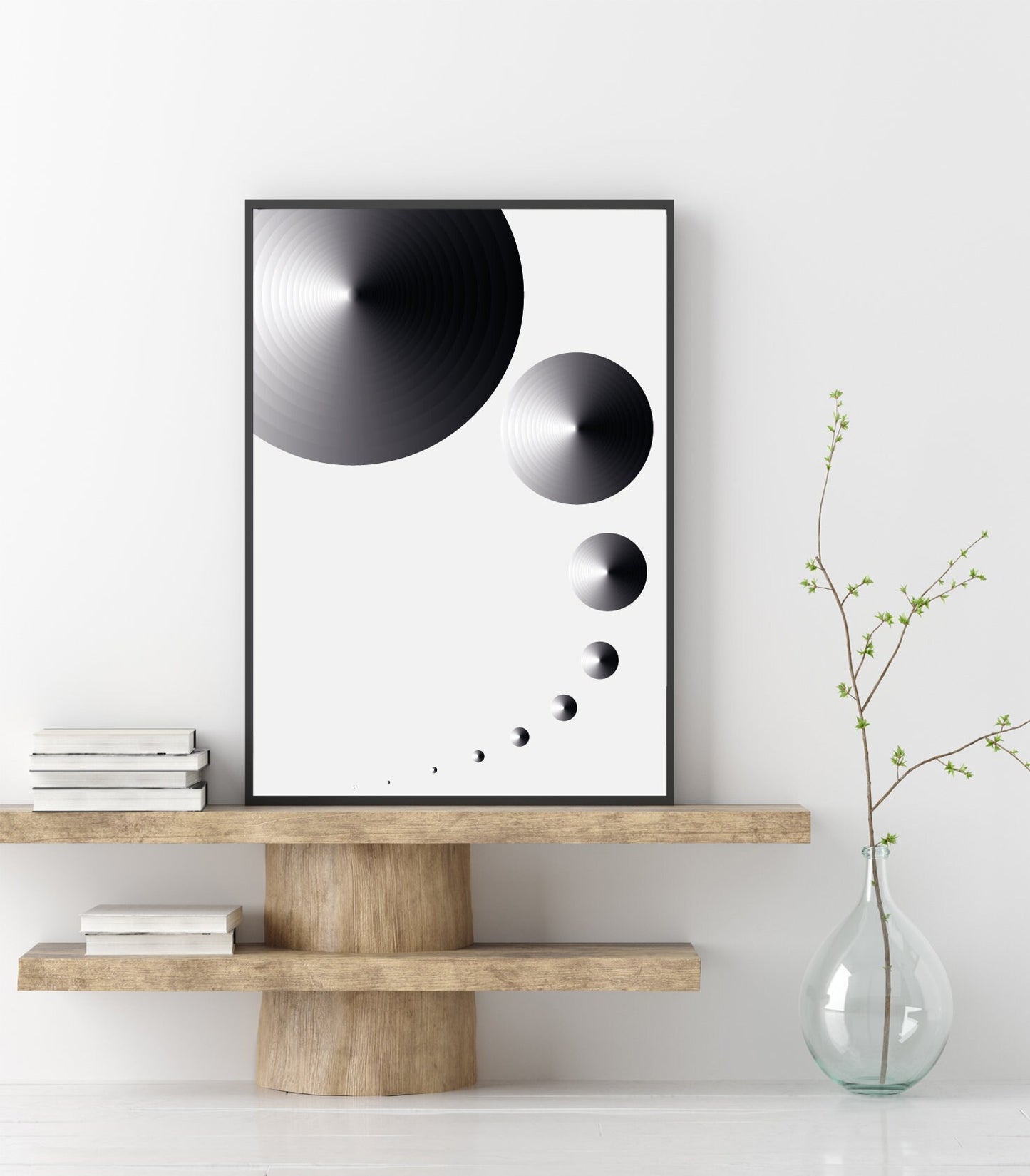 Abstract Cone Poster wall prints wall art home decor gift ideas