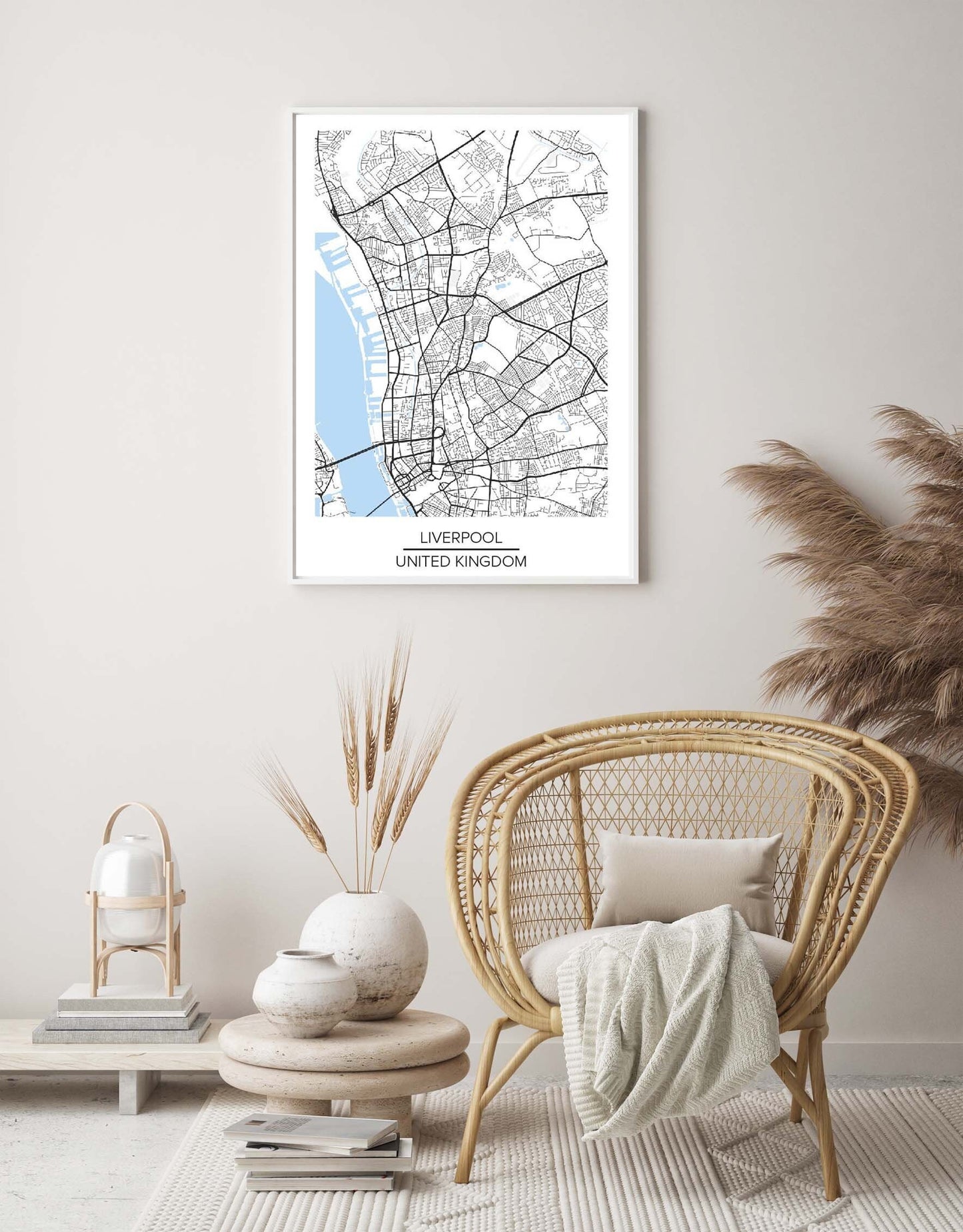 Liverpool Map Poster Wall art Poster Print Home Accessories city Print Uk map modern print home decor