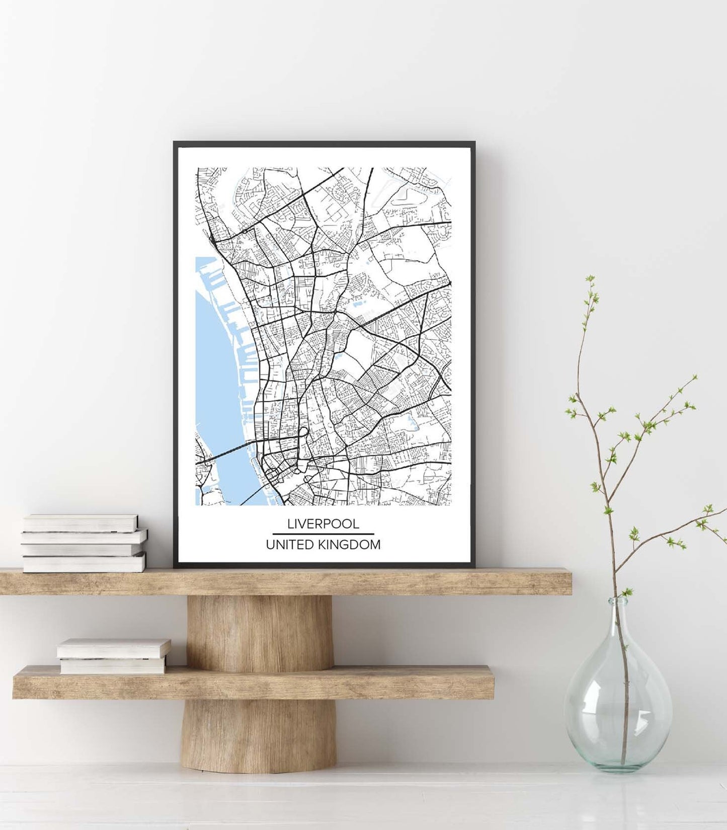 Liverpool Map Poster Wall art Poster Print Home Accessories city Print Uk map modern print home decor