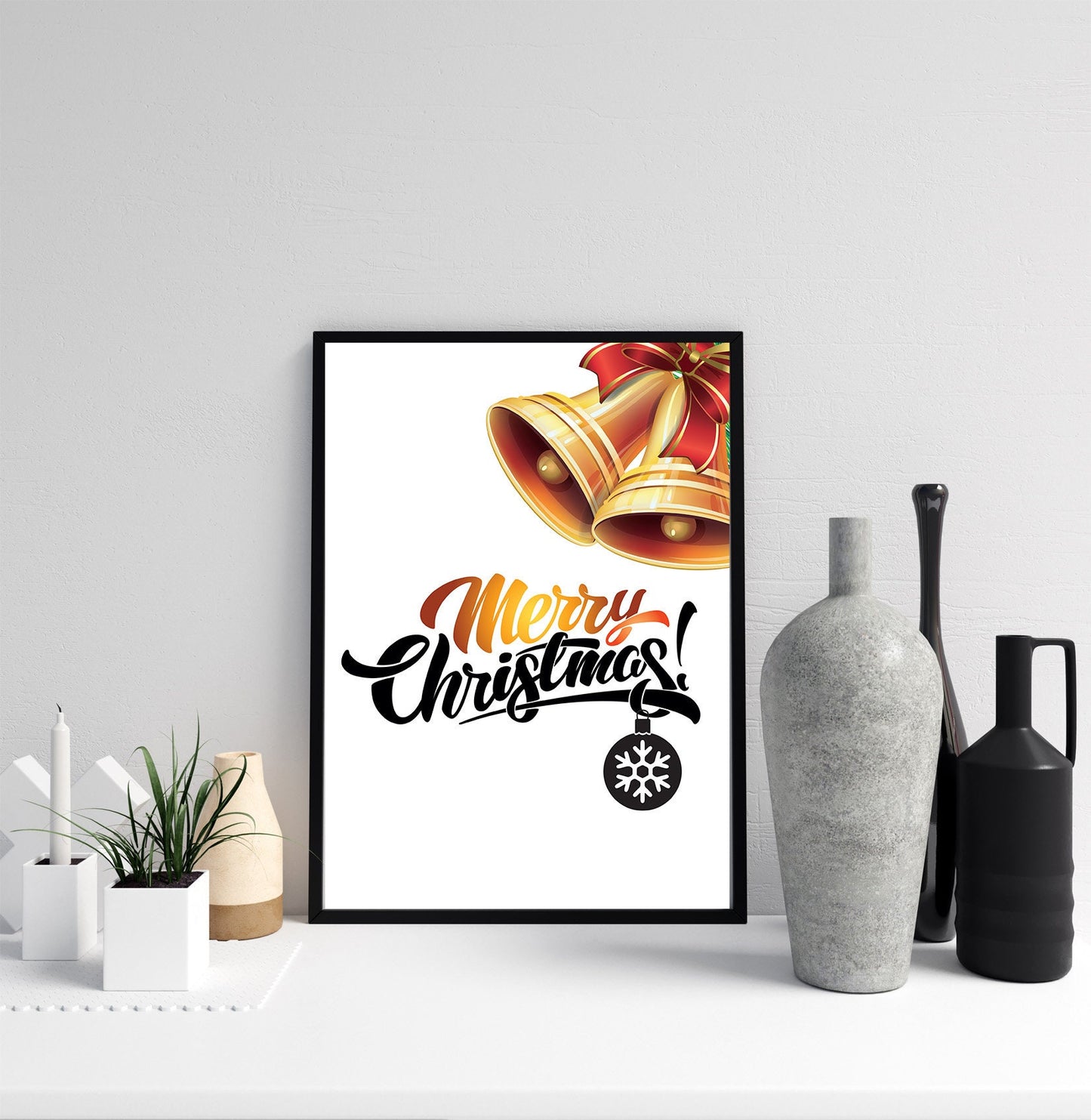 Jingle Bells poster prints festive Christmas décor wall art poster gift ideas home decor dorm accessories