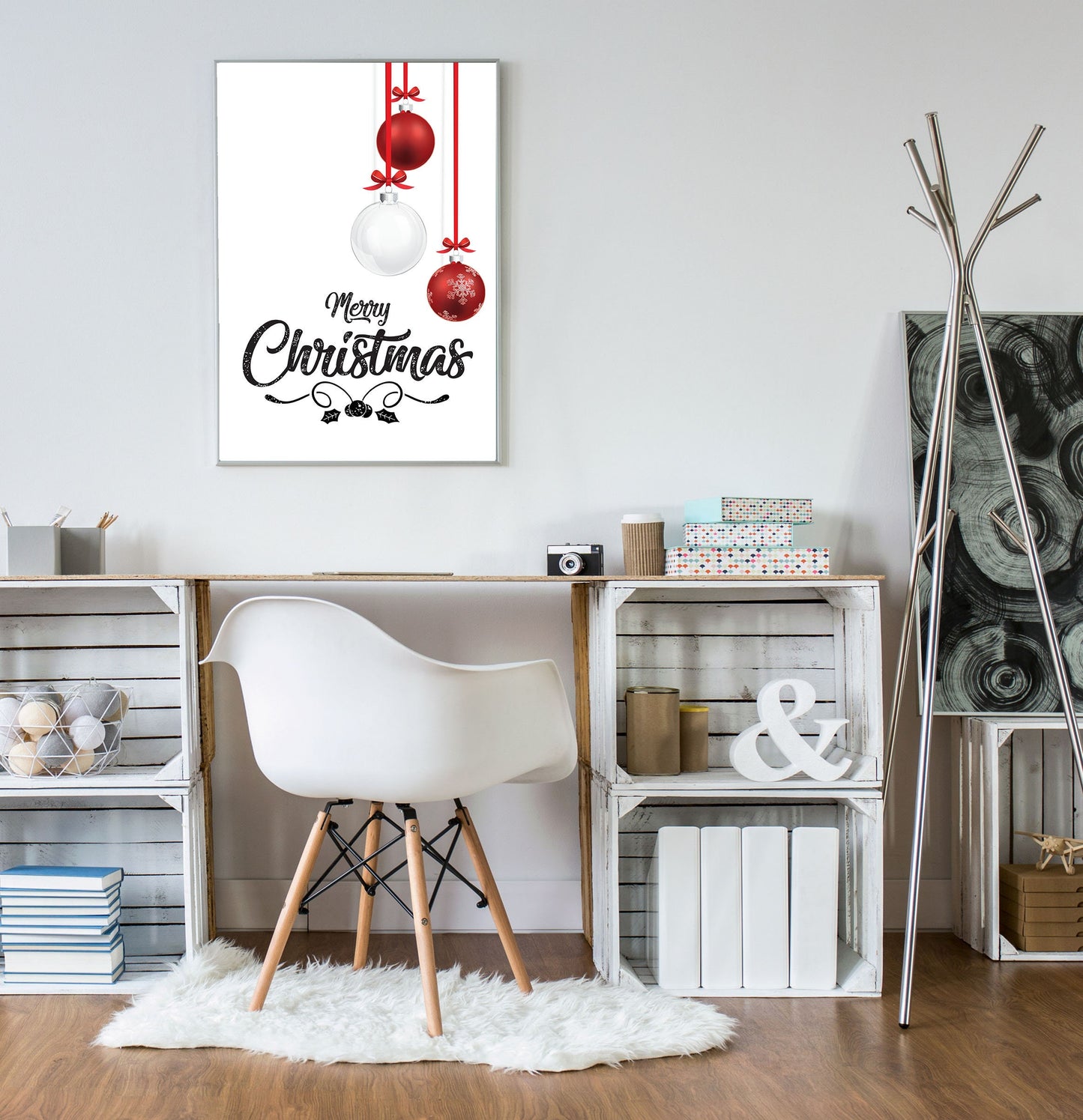 Christmas Baubles, Festive, Christmas décor, Wall art, Poster, Prints, Gift, Home Decor, Dorm accessories