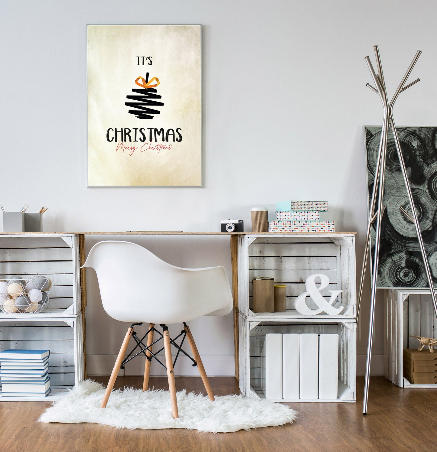 It's Christmas Poster, Eco Prints, Festive prints, Christmas décor, Wall art, Poster, Gift Ideas, Home Decor, Dorm accessories