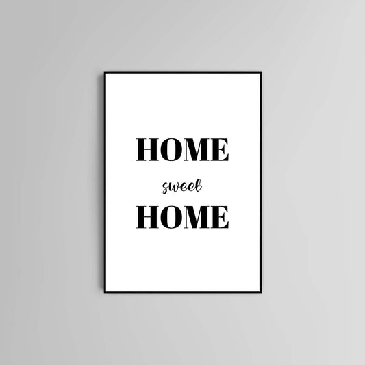 Home typography poster print modern home wall art decor quote poster