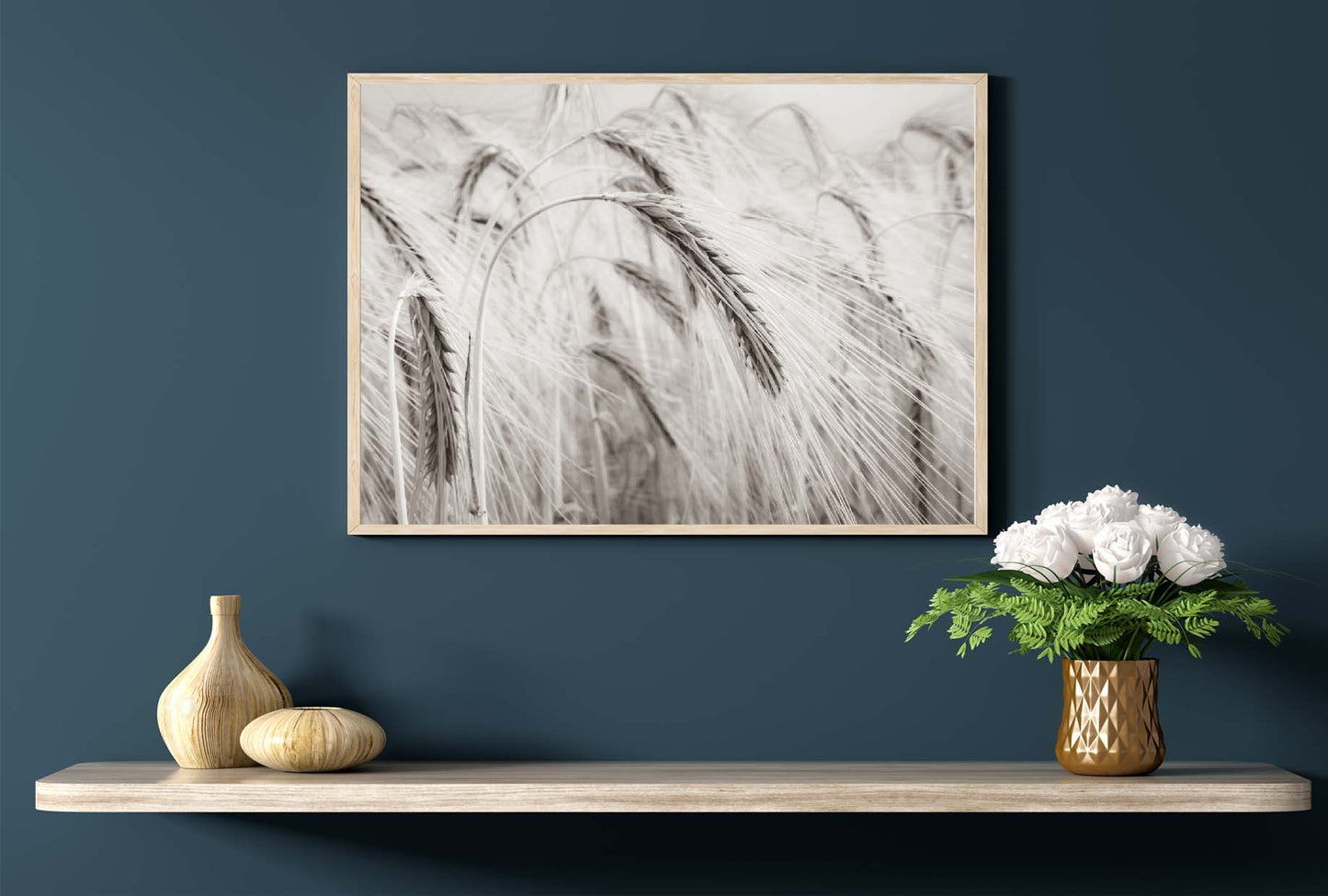 Sepia Wheat Print home wall art decor modern poster print home accessories