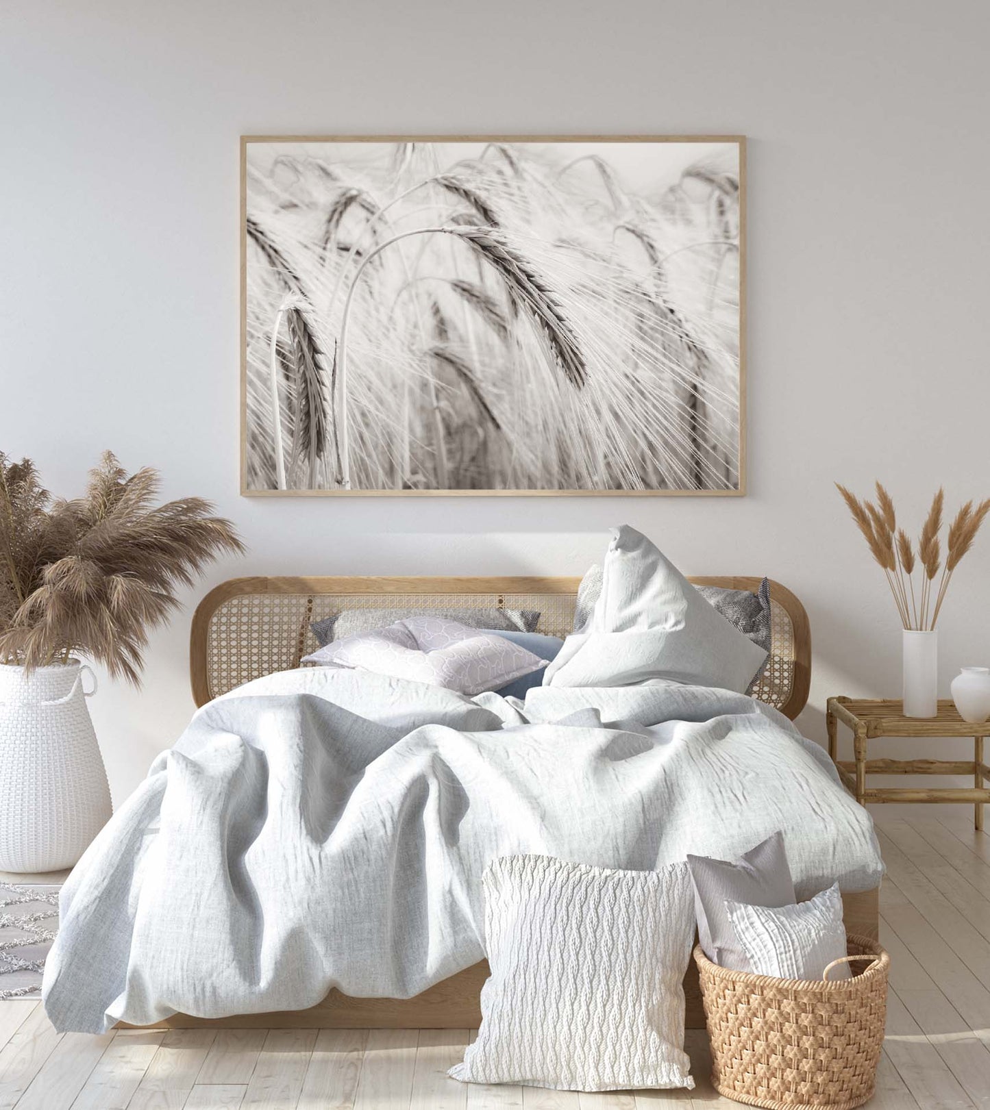 Sepia Wheat Print home wall art decor modern poster print home accessories