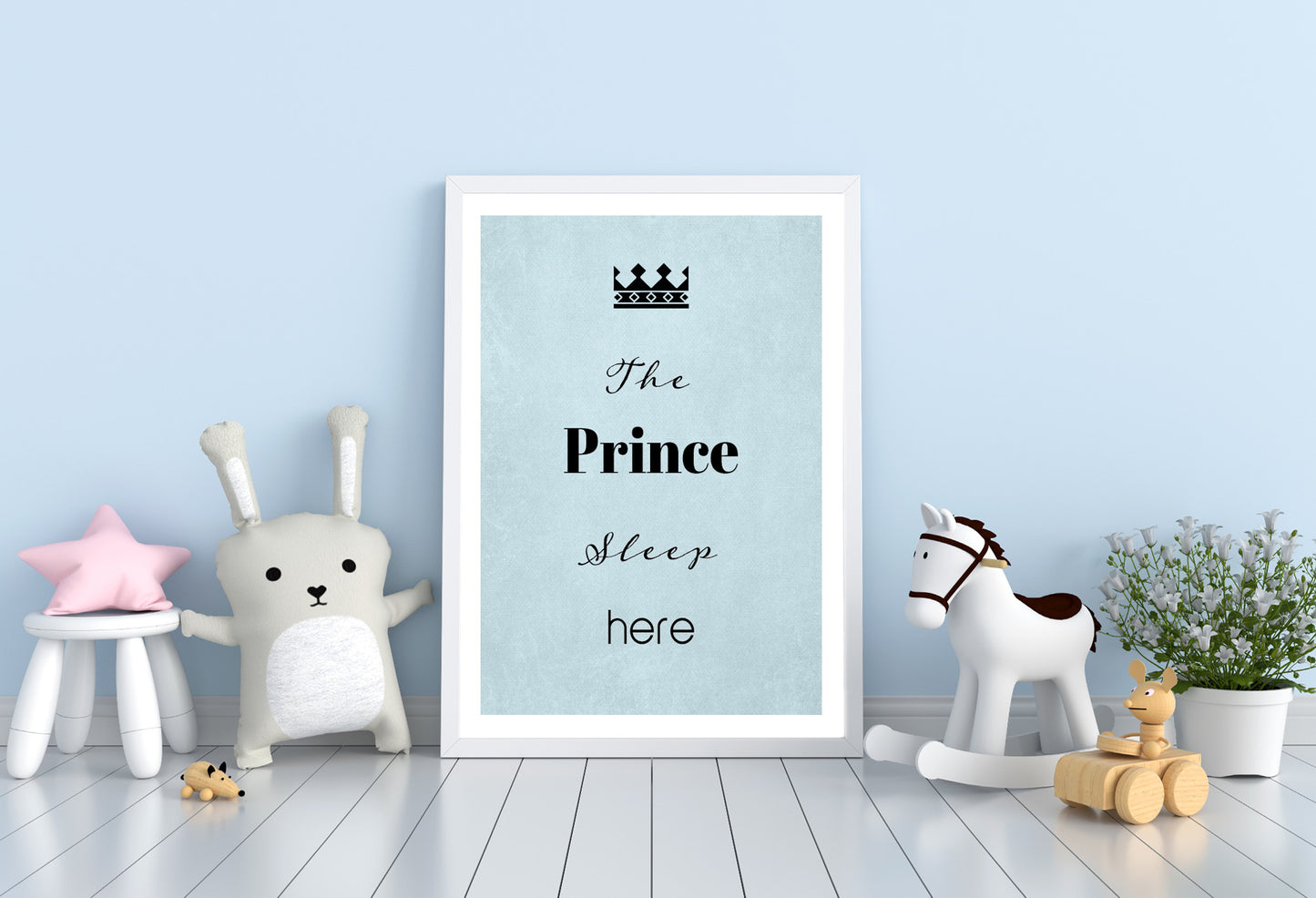 The Princess typography Poster print home wall art decor nursery girls' modern print