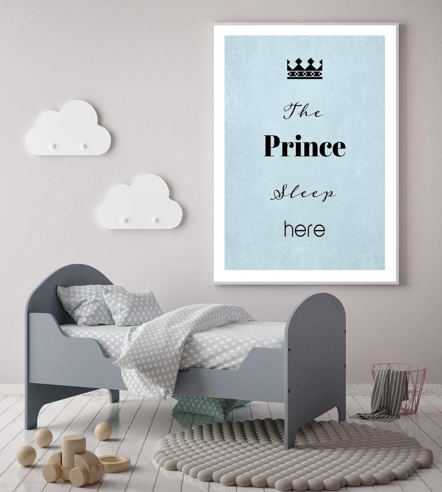 The Princess typography Poster print home wall art decor nursery girls' modern print
