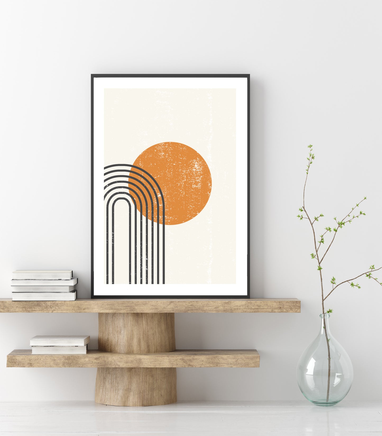 Abstract sun poster print home wall art decor modern poster