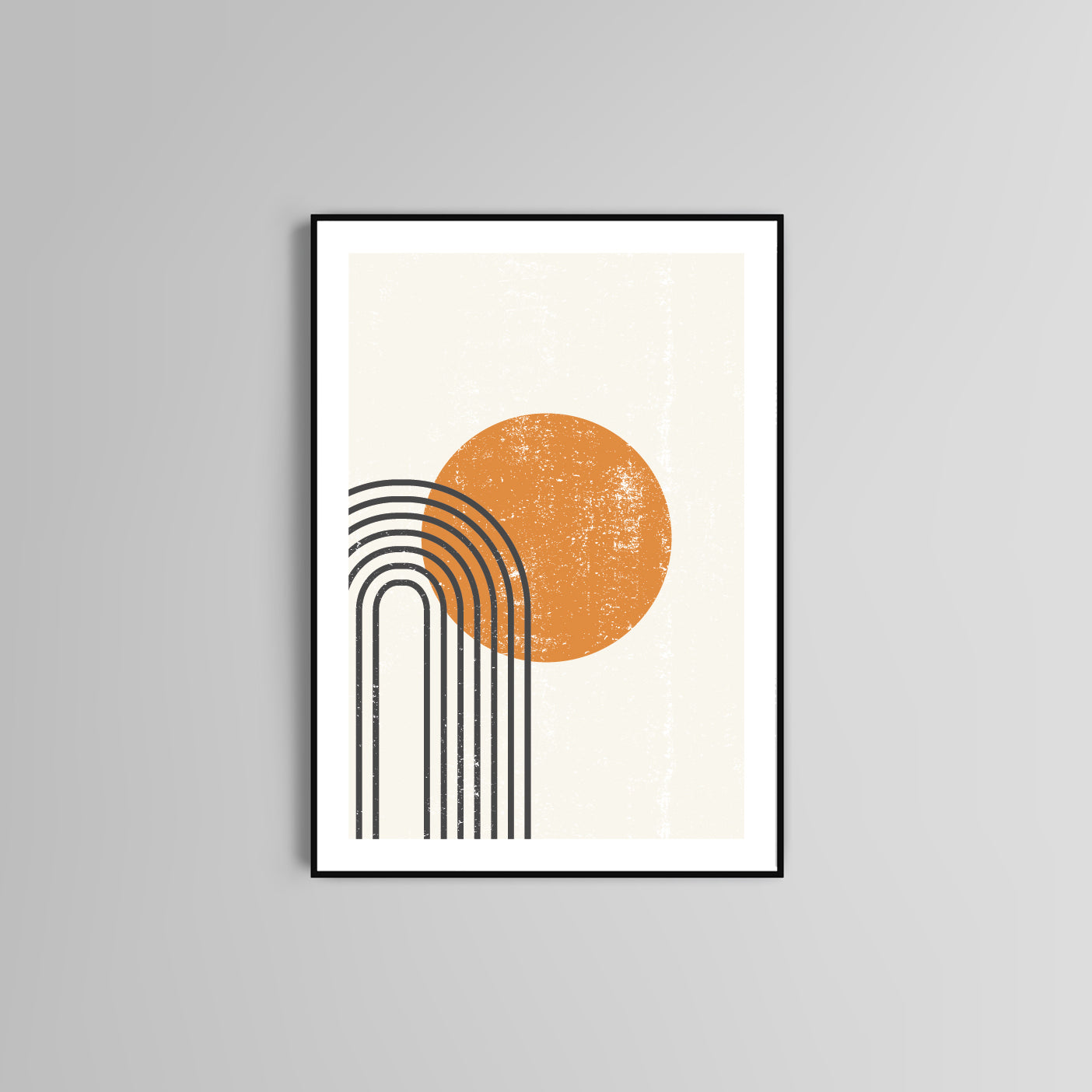 Abstract sun poster print home wall art decor modern poster