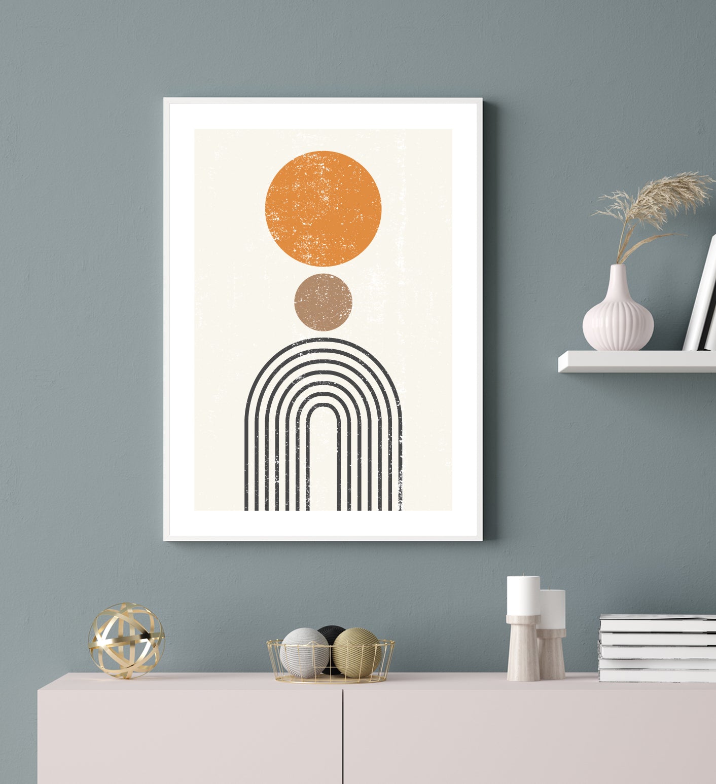 Abstract sun poster print home wall art decor modern poster