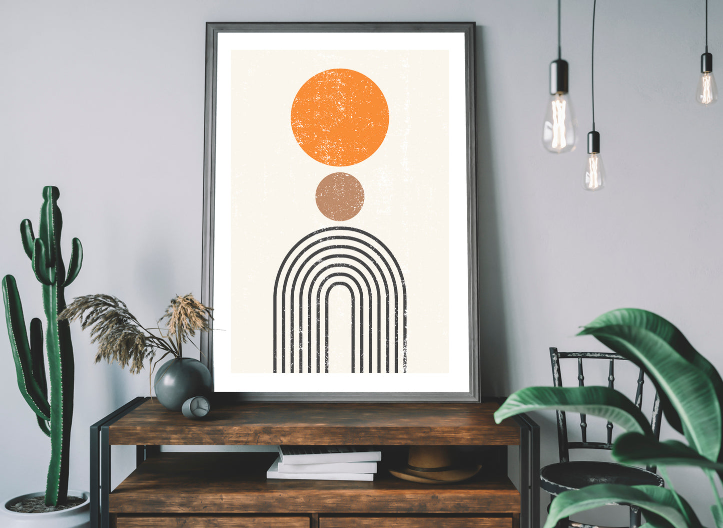 Abstract sun poster print home wall art decor modern poster