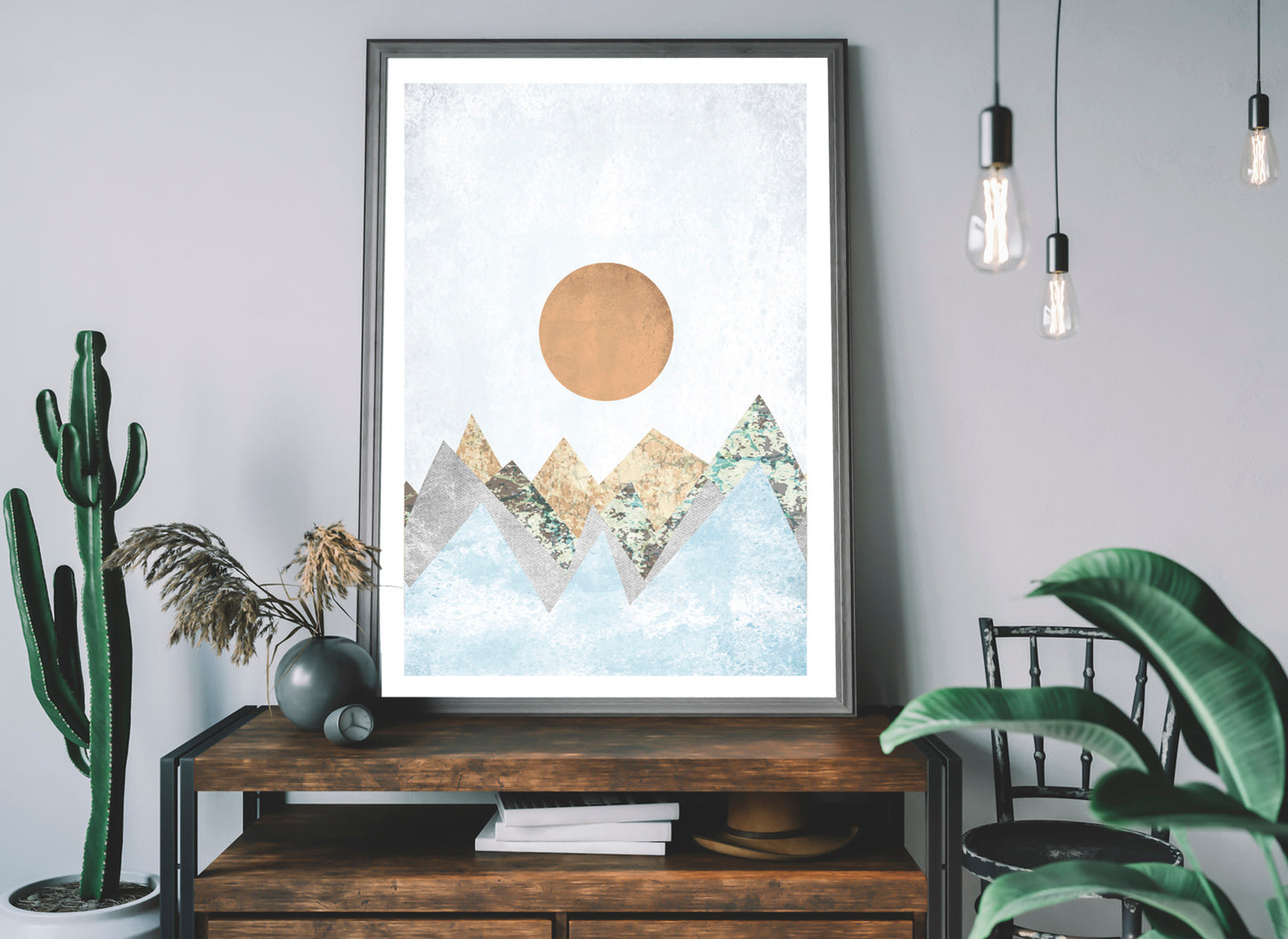 Abstract Mountains Poster print Home Décor Poster Wall Art home accessories