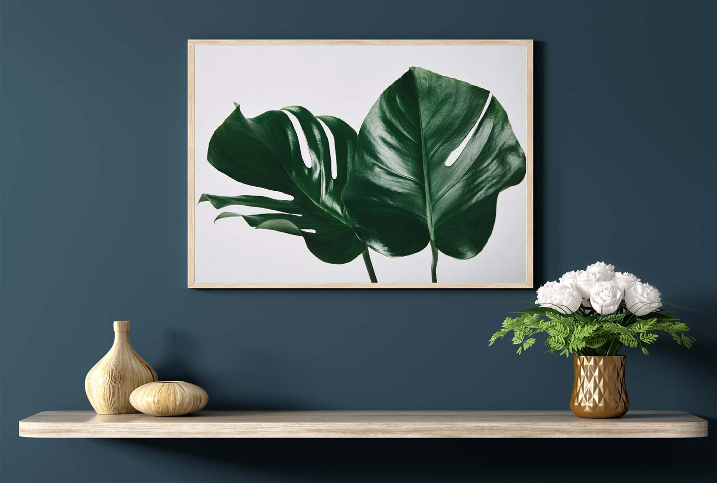 Monstera Leaves poster print home wall art decor monstera plant modern design