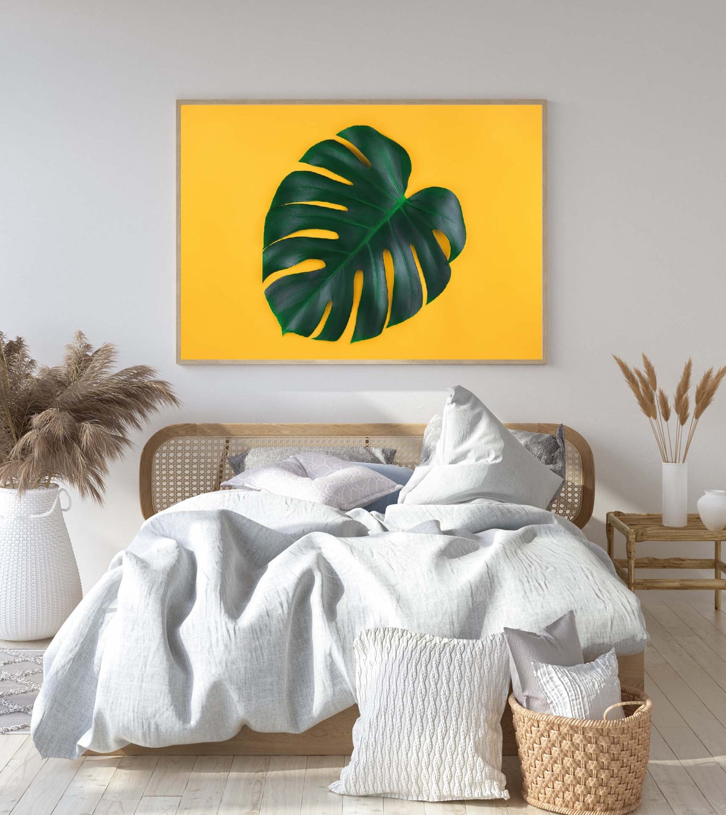 Monstera Leaves poster print home wall art decor monstera plant modern design