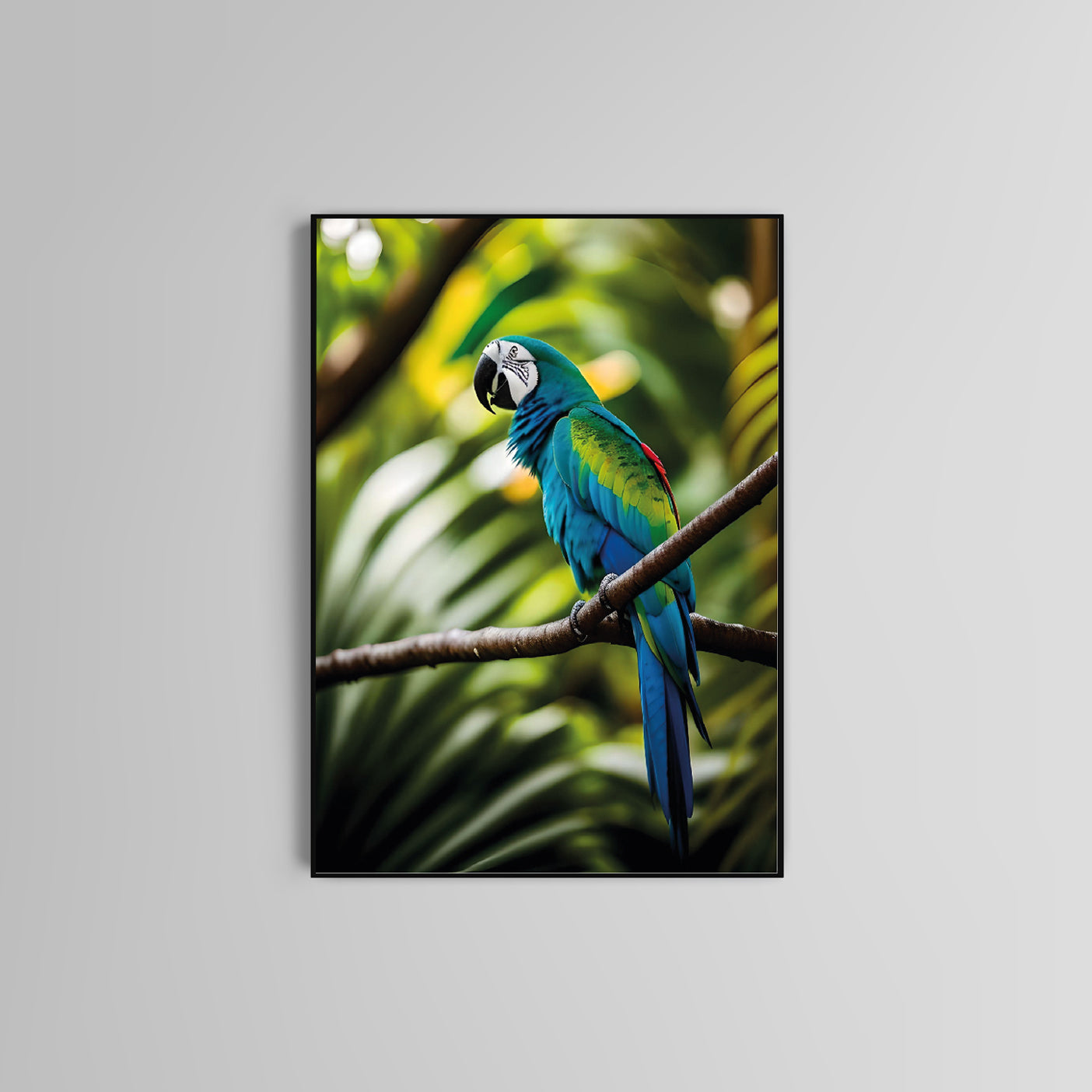 Parrot poster print home wall art decor modern parrot bird home decoration design