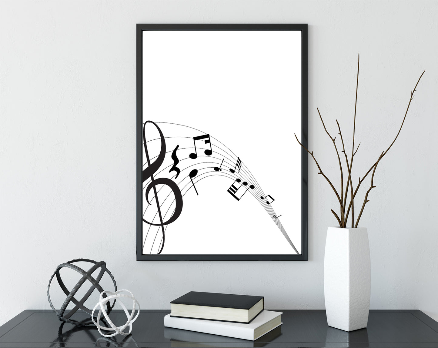 Treble Clef poster print home wall art decor music modern design