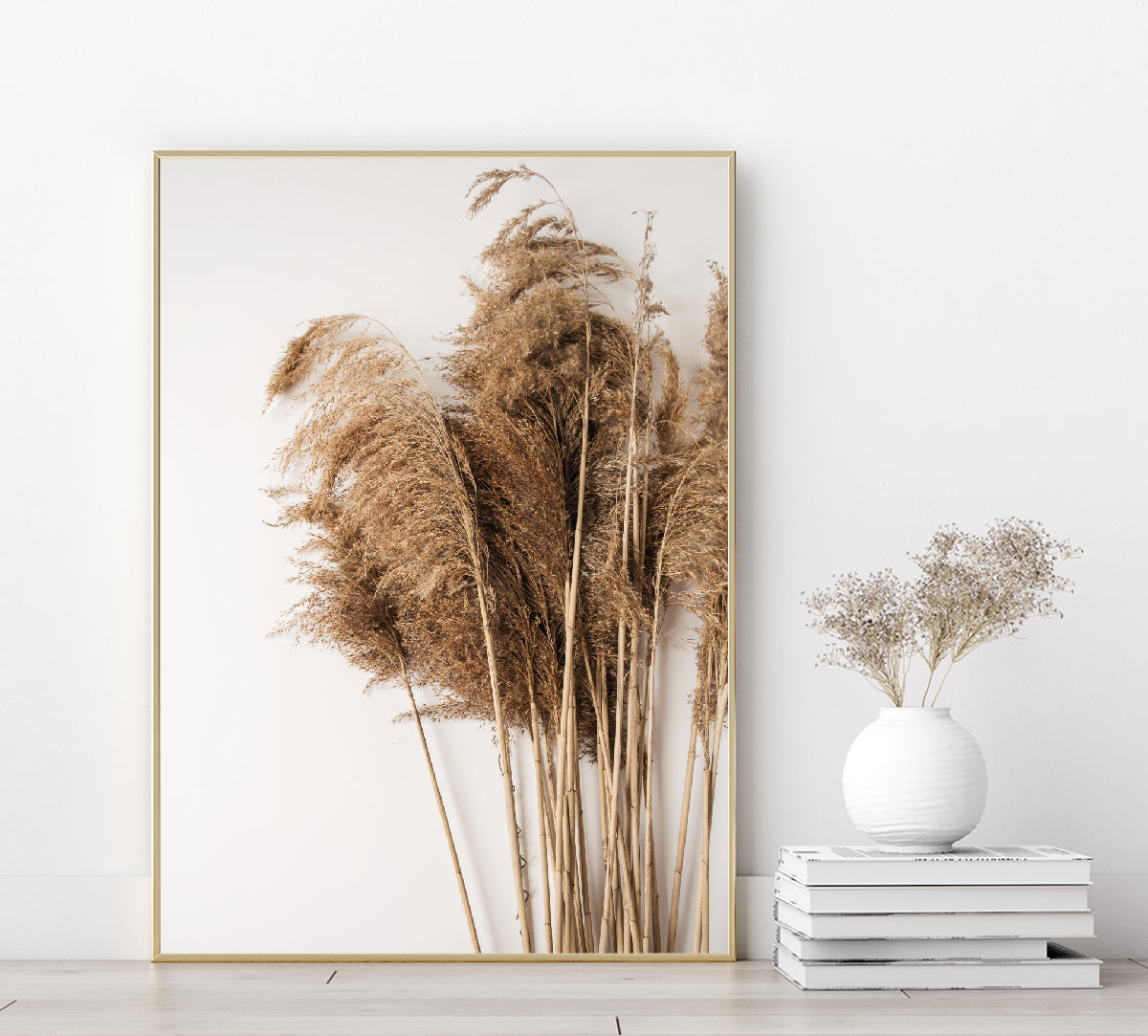 Pampas Grass poster print home wall art decor modern pampas grass elegant design
