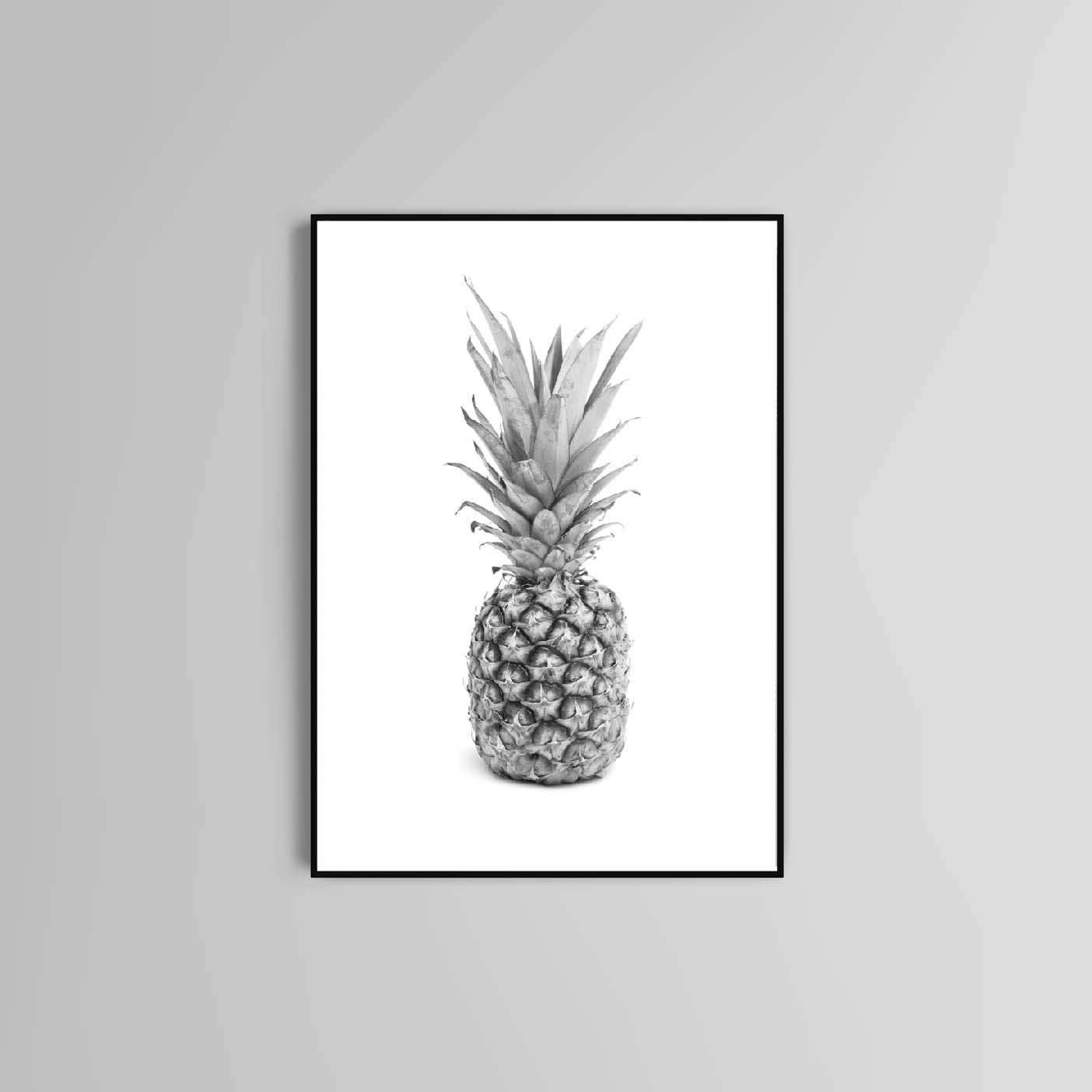 Pineapple poster print home wall art decor fruit home decor