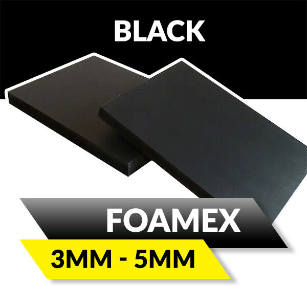 Black Foam PVC Light Weight Signage Sheet 3mm - 5mm - Foamex® Board Blanks