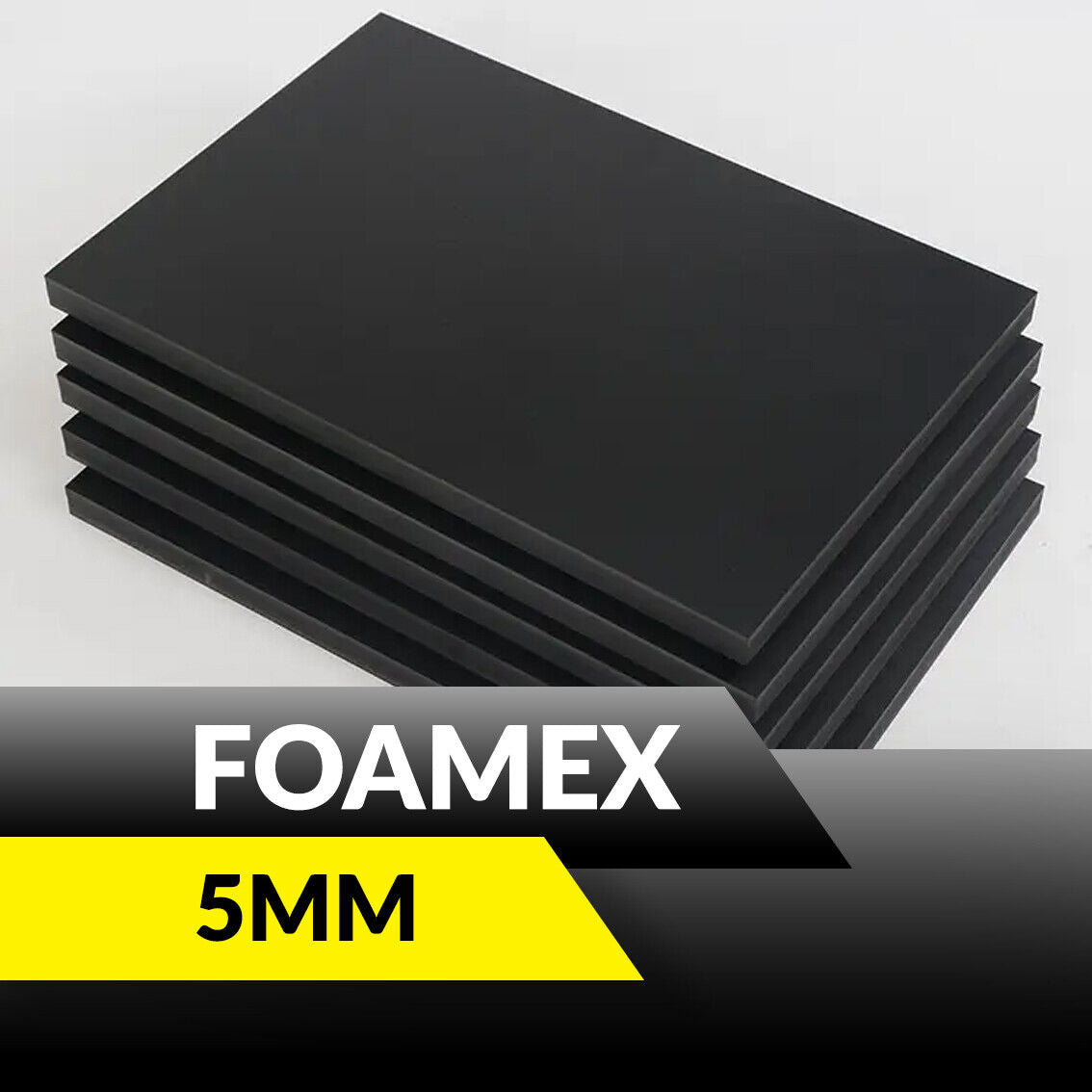 Black Foam PVC Light Weight Signage Sheet 3mm - 5mm - Foamex® Board Blanks