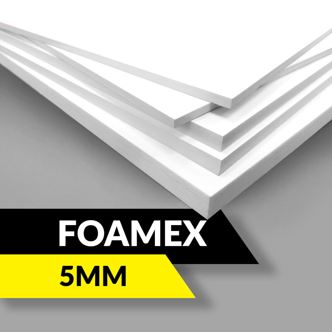 White Foam Board PVC Light Weight Signage Sheet 5mm - 3mm - Foamex® Board Blanks