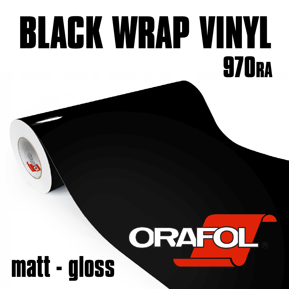 Oracal® 970RA vehicle wrap vinyl black gloss or matt rapidair® technology