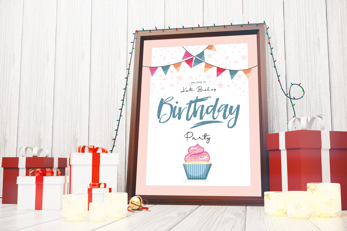 Birthday Sign Foamex 5mm Celebration Personalised Birthday Printed Fooamex Board - no stand