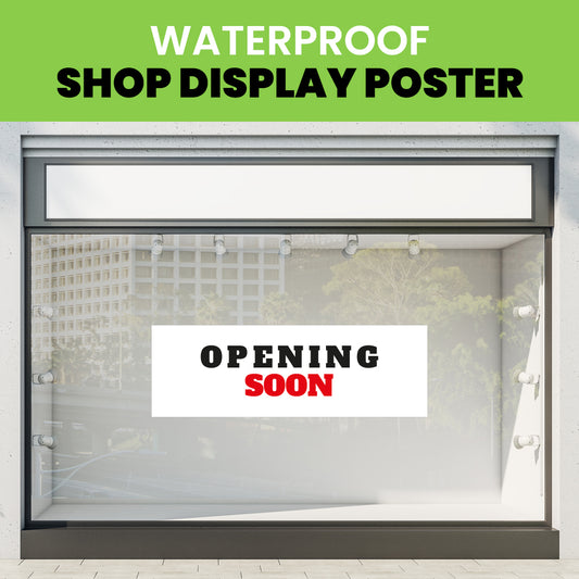 PVC Banner Waterproof Window Poster Opening Soon New Management Refurbishment Drivers Wanted