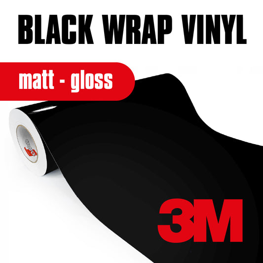 2080 vehicle wrap vinyl, Black gloss or matt 3M™ Controltac™ technology