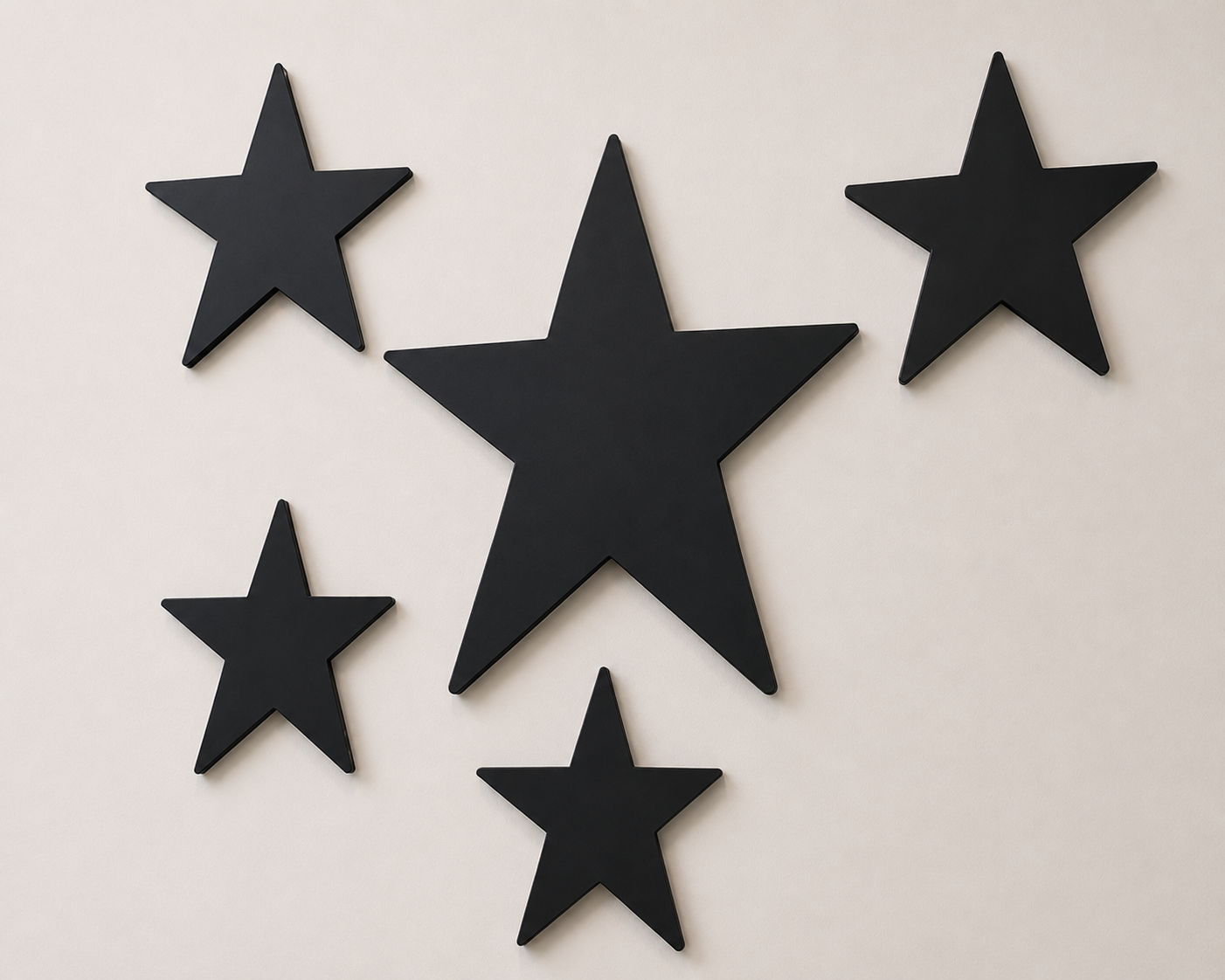 Mirror Acrylic Wall Decor Stars Gold, Silver, Rose Gold Perspex Wall Art White Anthracite Black