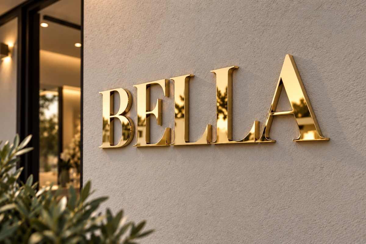 Acrylic Self-Adhesive Letters - Gold Mirror, Silver Mirror, Rose Mirror - Price per single letter
