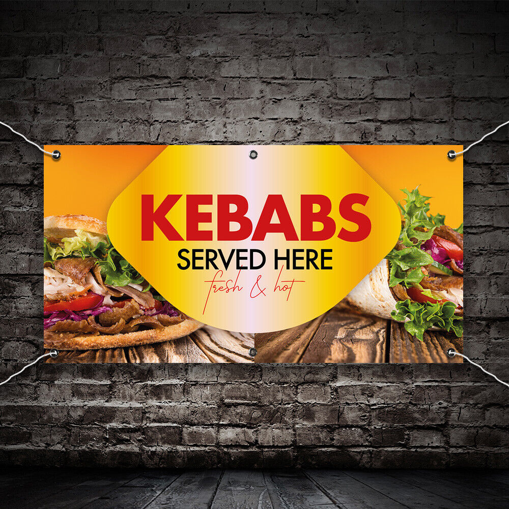 PVC Banner Kebab Fast Food Print Outdoor Waterproof High Quality