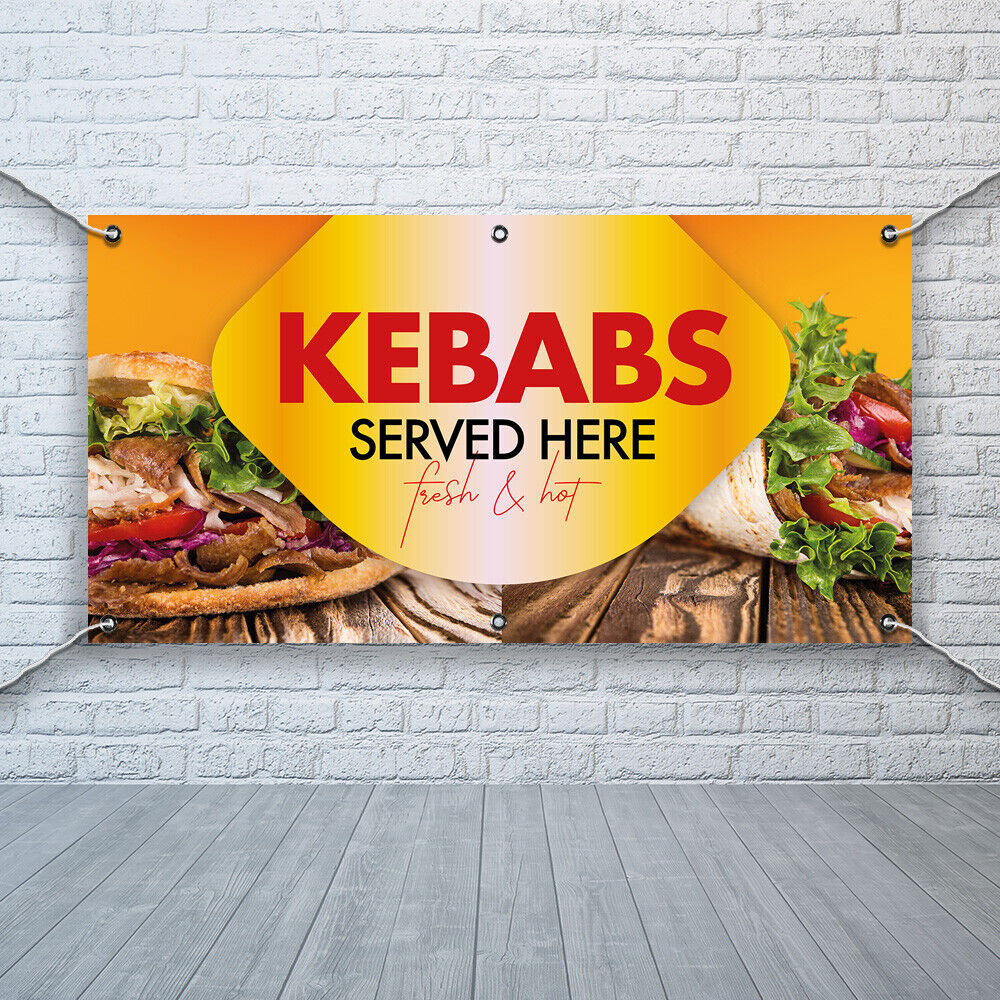 PVC Banner Kebab Fast Food Print Outdoor Waterproof High Quality