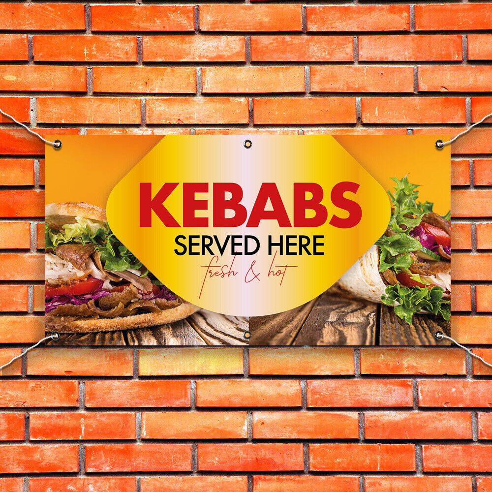 PVC Banner Kebab Fast Food Print Outdoor Waterproof High Quality