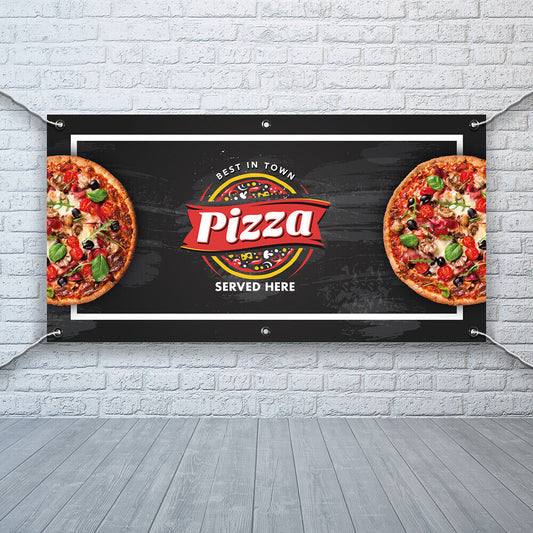 PVC Banner Pizza Food Print Outdoor Waterproof High Quality