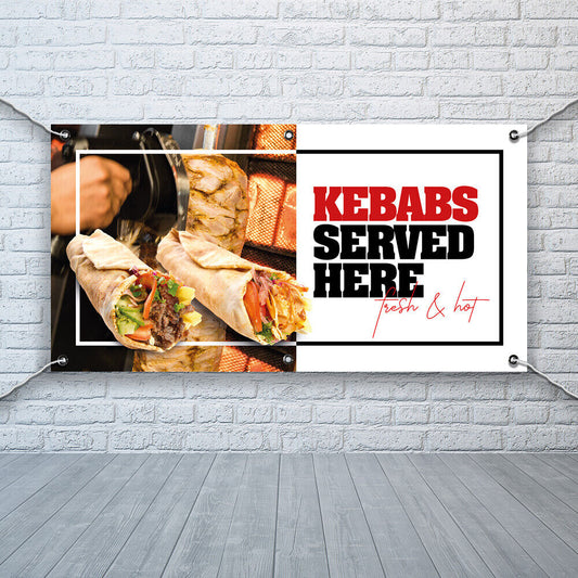 PVC Banner Kebabs Fast Food Promotional Print Outdoor Waterproof High Quality