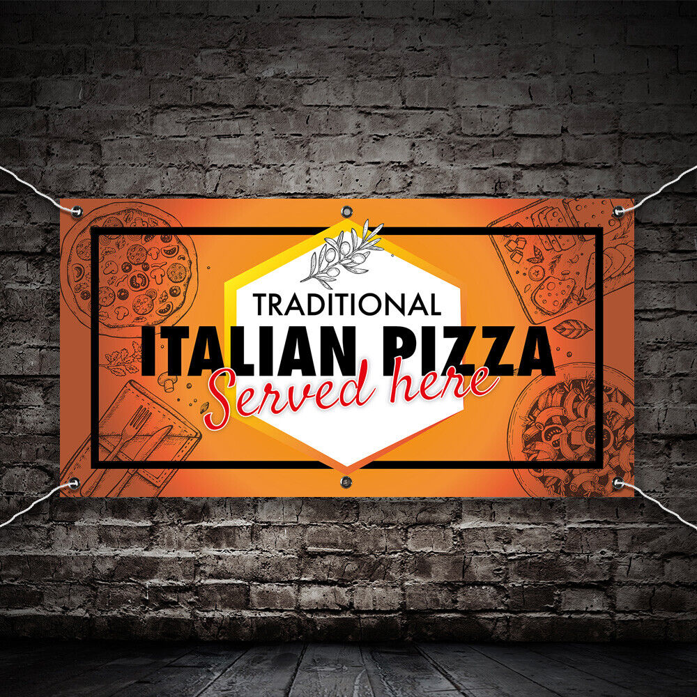 PVC Banner Pizza Italian Promotional Print Outdoor Waterproof High Quality