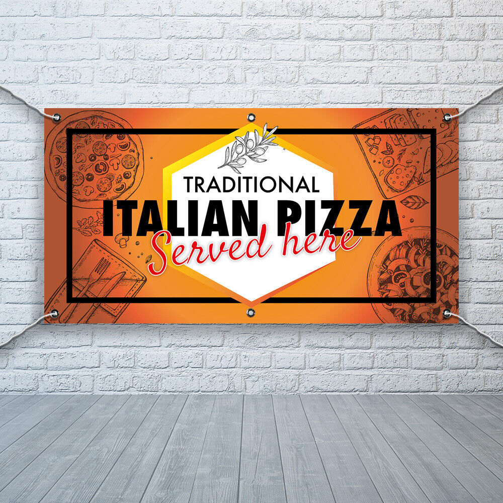 PVC Banner Pizza Italian Promotional Print Outdoor Waterproof High Quality