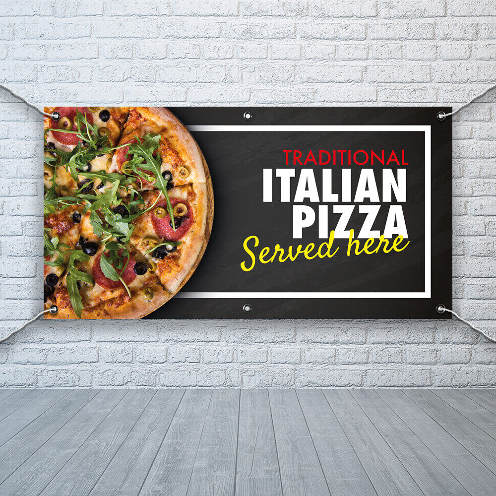 PVC Banner Pizza Traditional Food Print Outdoor Waterproof High Quality