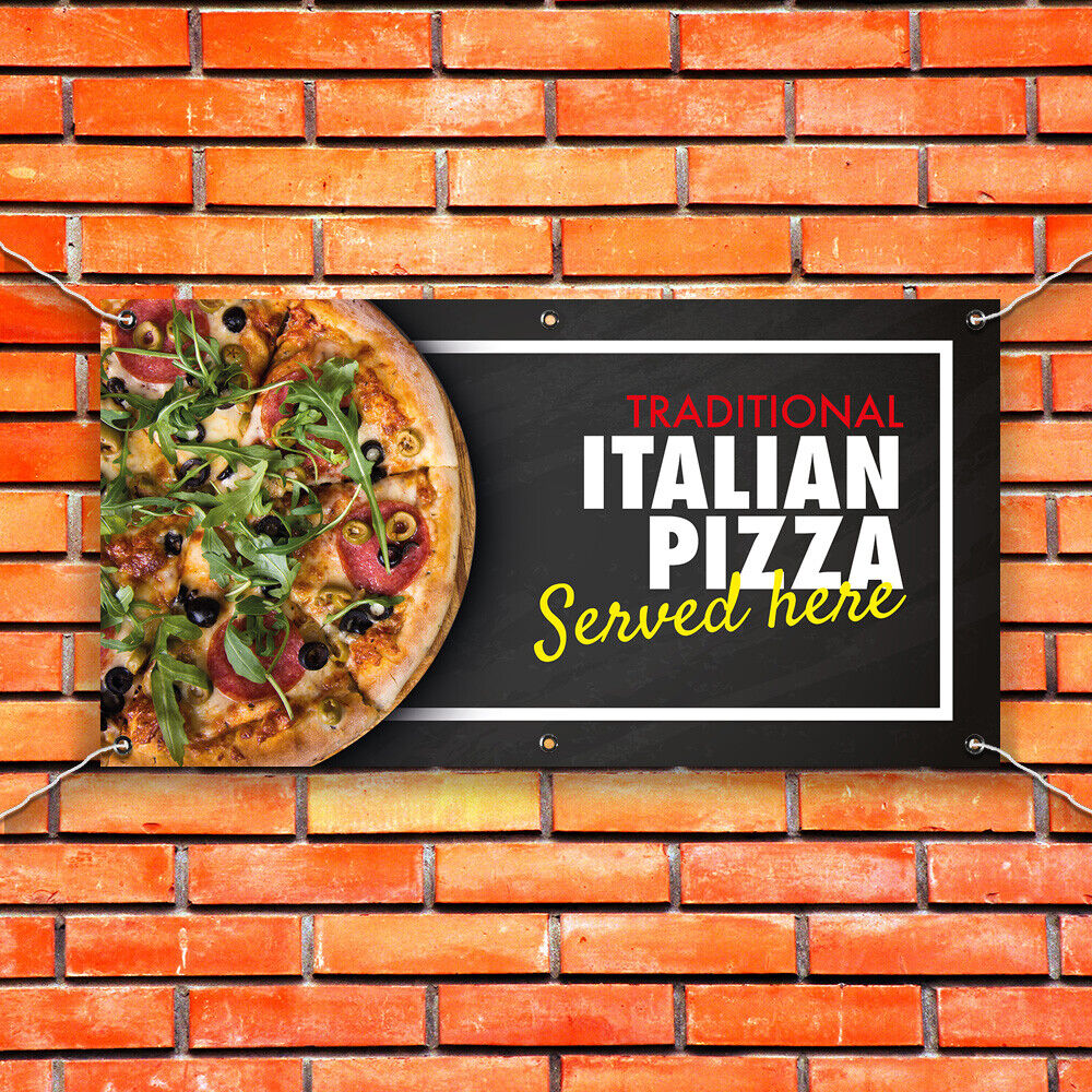 PVC Banner Pizza Traditional Food Print Outdoor Waterproof High Quality